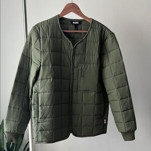 Rains quilted unisex Green Puffer Jacket s